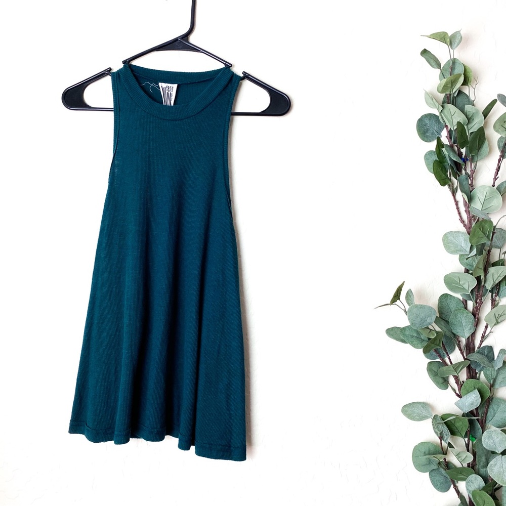 Free People Tank Top Green Size SP